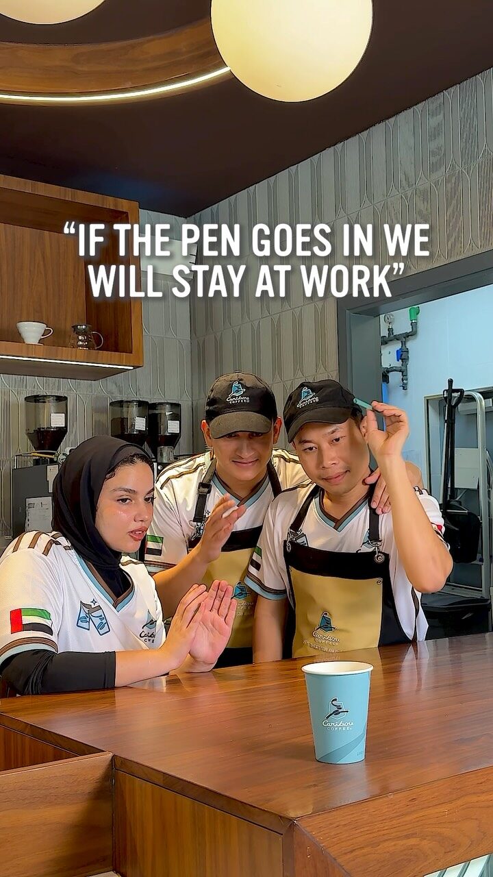Instagram post from cariboucoffeeuae. This post is in position 1.